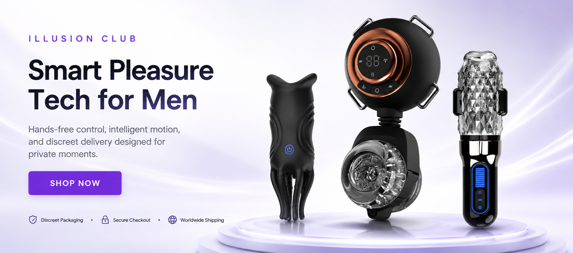 Illusion Club automatic male stroker products