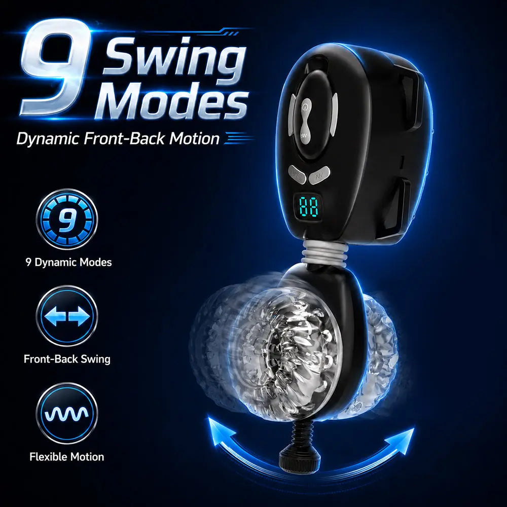 APEX Vibration & Swing & Thrust Hands-Free Waist Strap-On Male Stroker Illusion Club