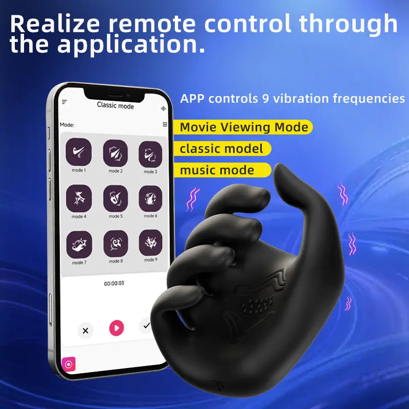PALM APP Control Vibrating Grip Exerciser Illusion Club