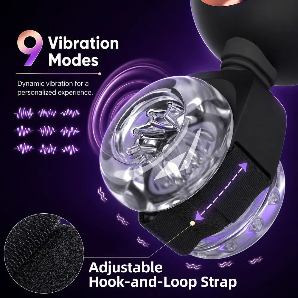 APEX 2.0 Vibration Thrust Hands-Free Waist Strap-On Male Stroker Illusion Club